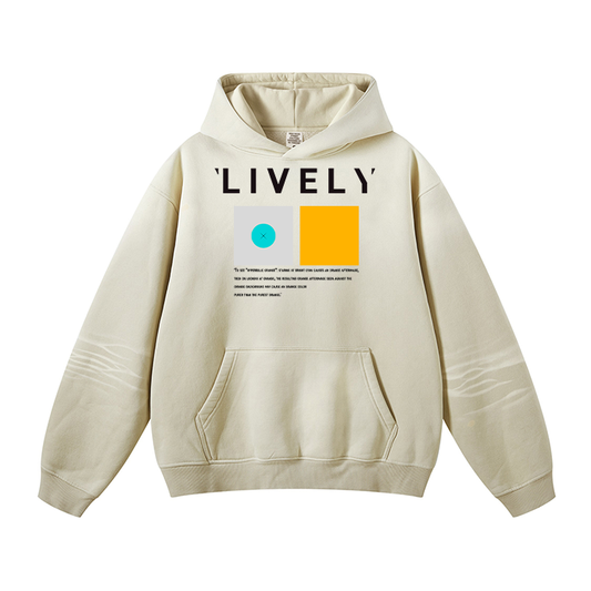 'LIVELY' 'HYPERBOLIC ORANGE' HOODIE