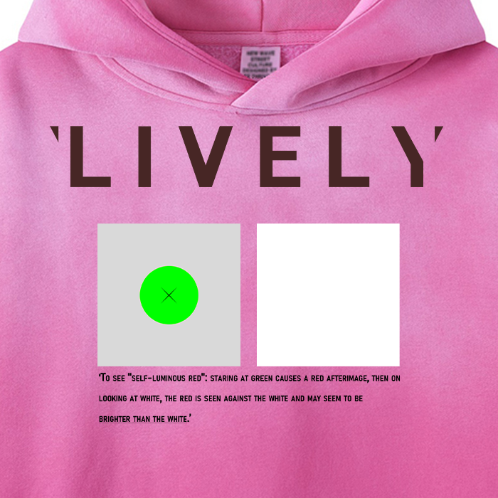 'LIVELY' 'SELFLUMINOUS RED' HOODIE